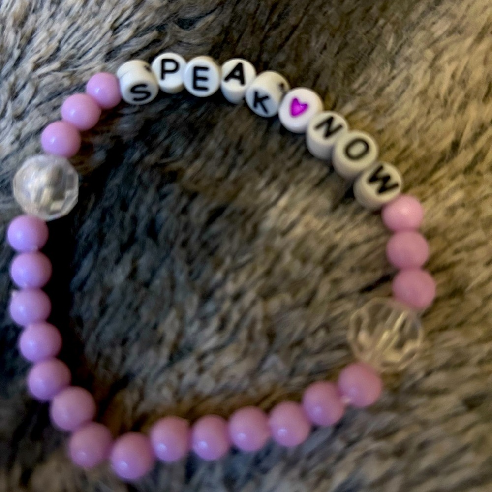 Speak now Taylor swift word friendship bracelet